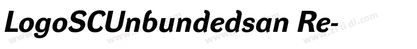 LogoSCUnbundedsan Re字体转换